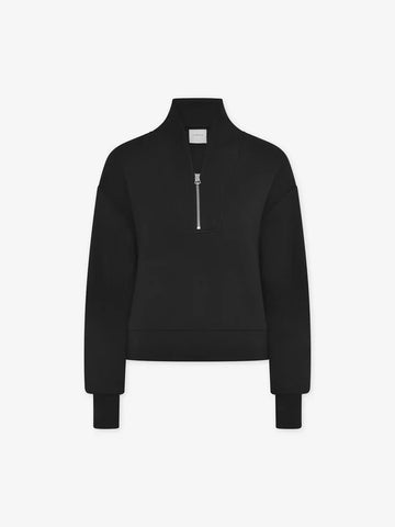 Davidson Black Zip Sweatshirt