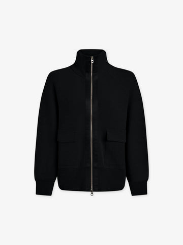 Roxbury Black Zip Through Jacket