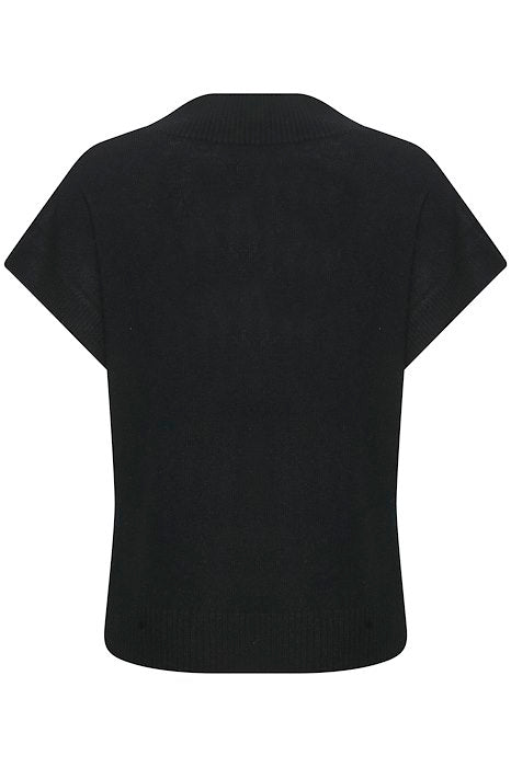 Hevin Black 100% Cashmere Pullover