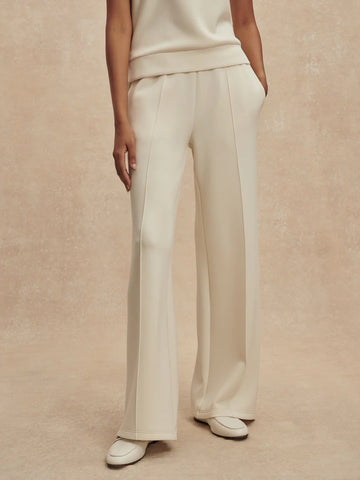The Wide Leg Pristine Cream Pant 28"