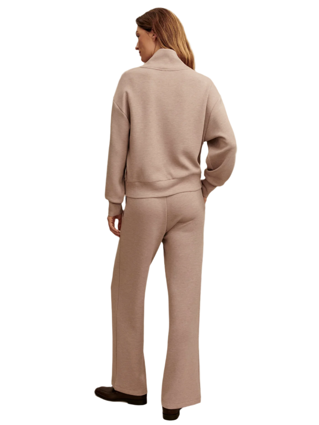 Wide Leg 30" Taupe Marl Pant