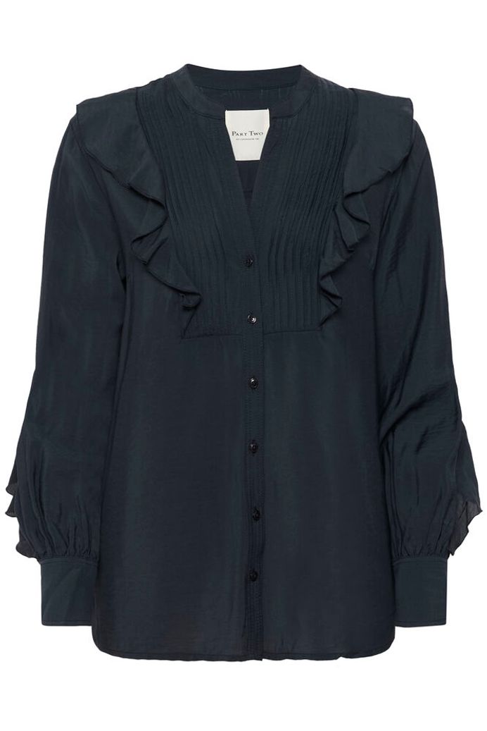 Stefani Dark Navy Blouse