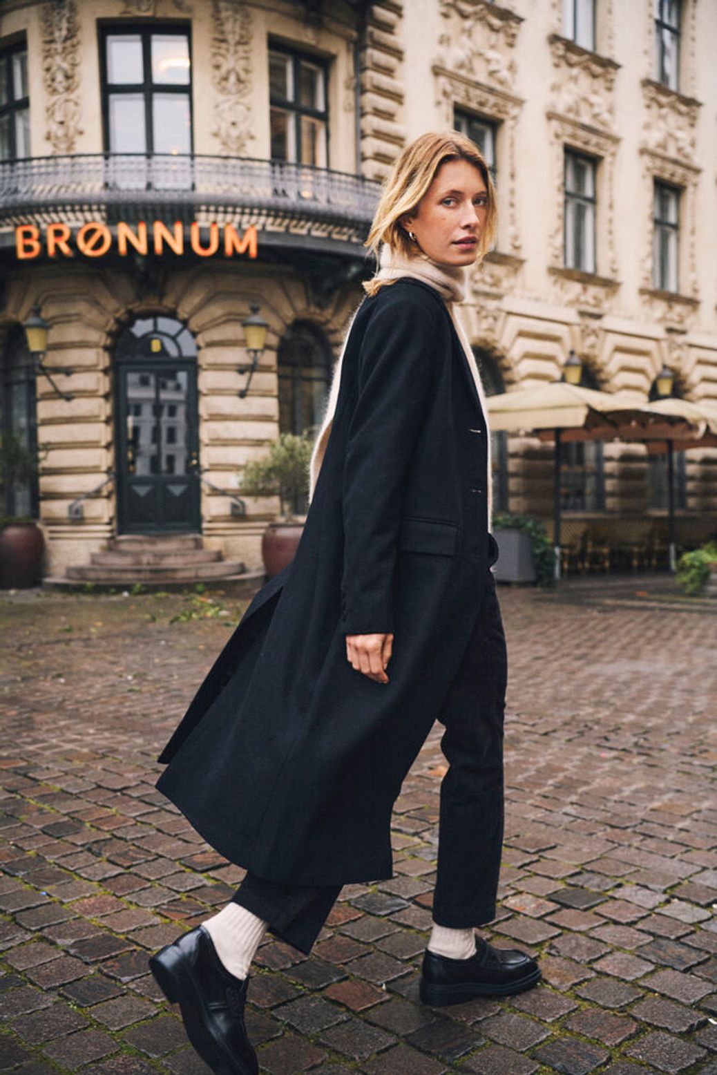 Sirina Black Wool Coat