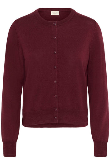Noelani Wool Cardigan in Tawny Port