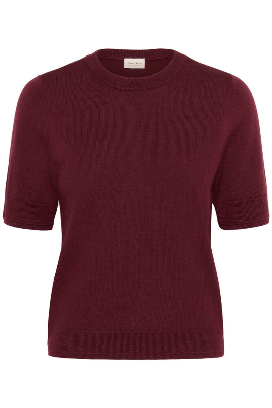 Natanya Wool Top in Tawny Port