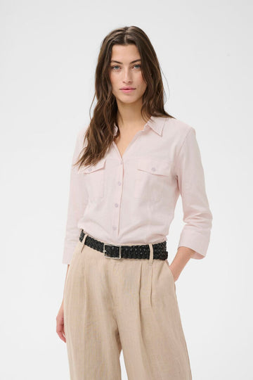 Anise Mauve Chalk Pink Fitted Shirt