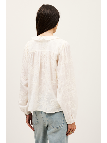 Petty Ecru Ruffle Shirt
