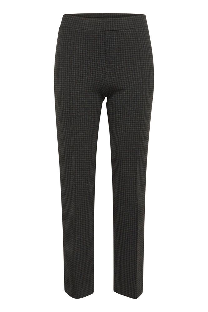 Pontas Dark Grey Check Trousers