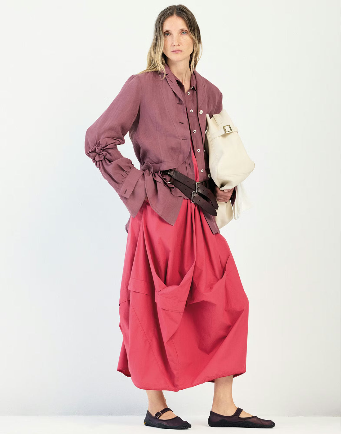 Inlay Rose Cotton Dress