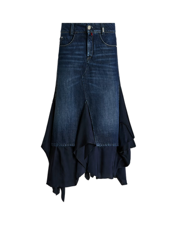 Insert Denim Skirt