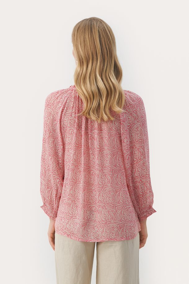 Elisa Pink Blouse in Morning Glory