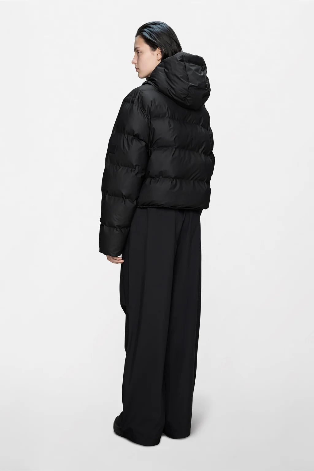 Black Alta Short Puffer Jacket