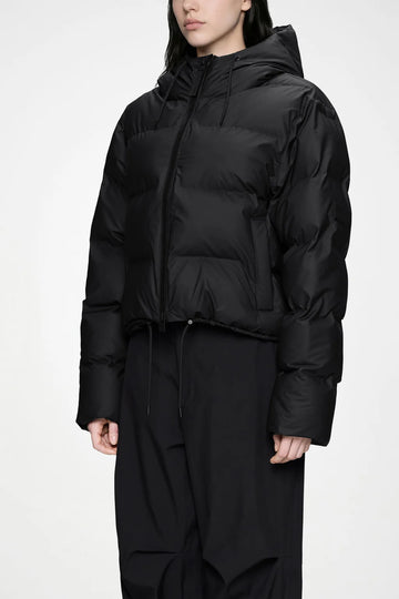 Black Alta Short Puffer Jacket