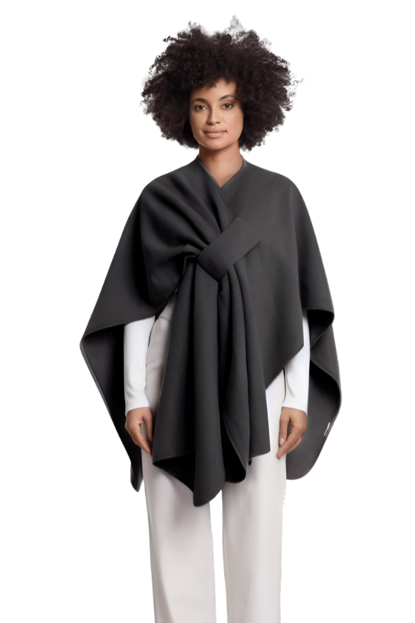 Marwa woven cape in Toffee