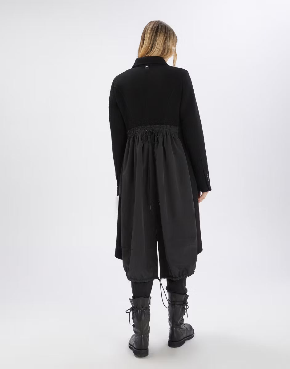 Engage Black & Nylon Coat