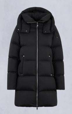 Belle Dune Shearling Trim Puffer