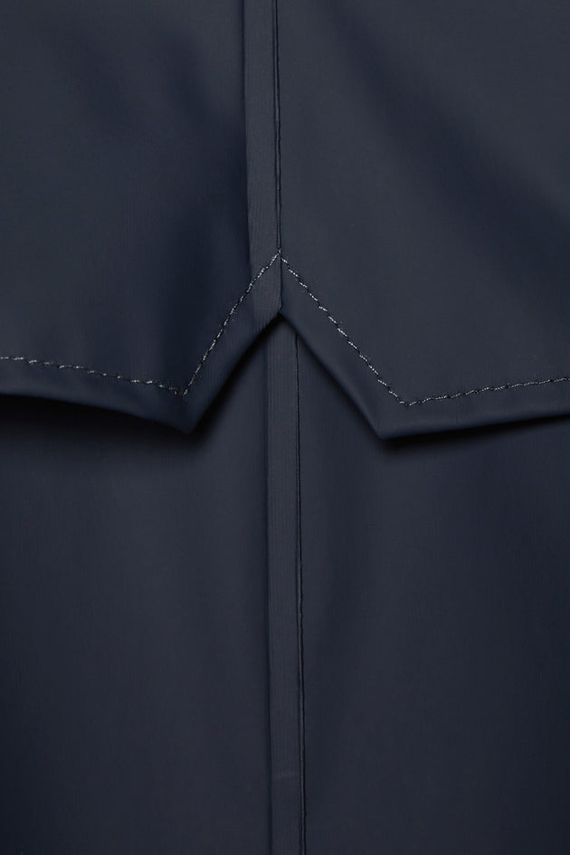 Rains Navy Long Jacket