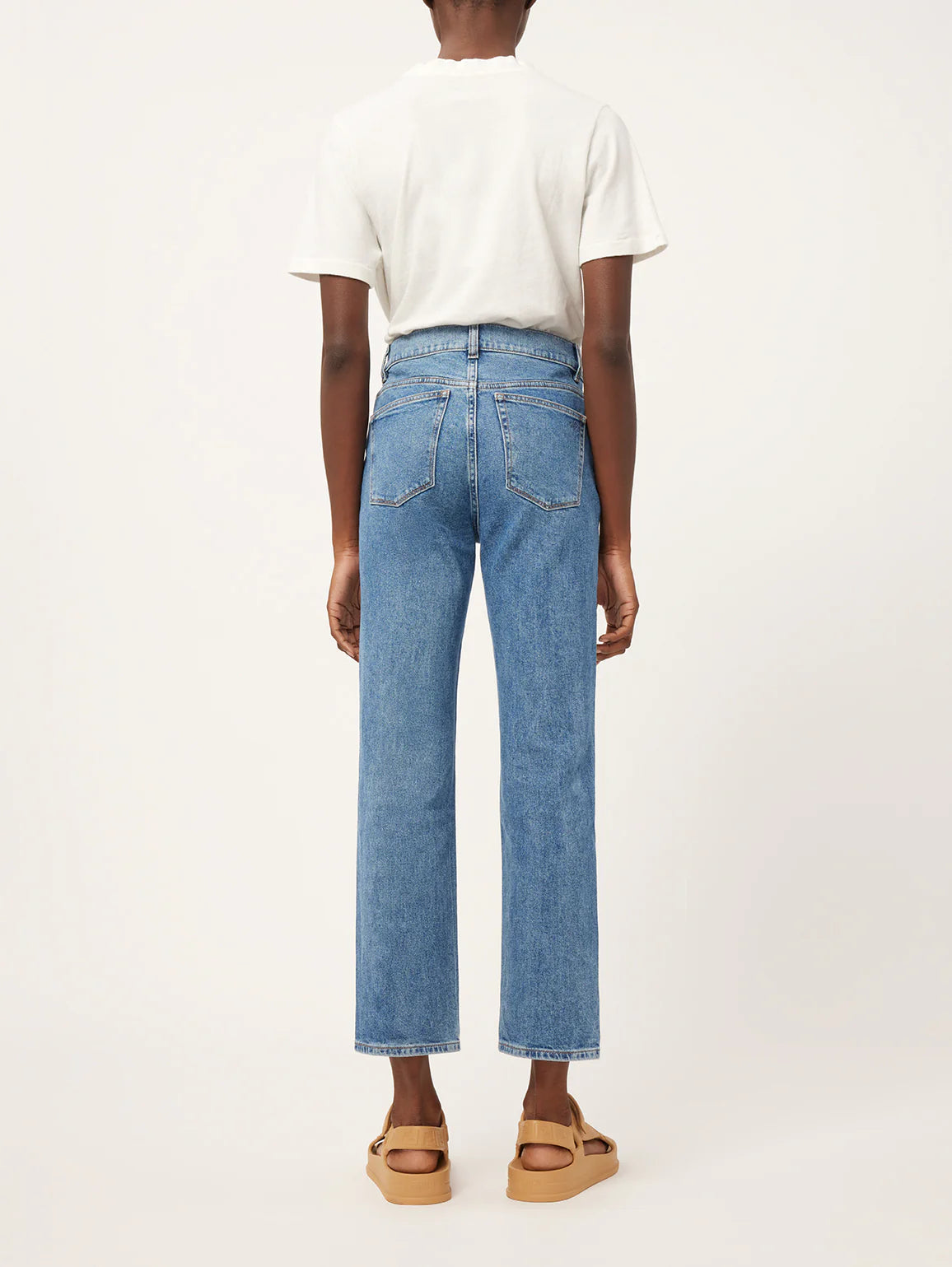 'Patti' Blue Rapid Vintage High Rise Straight Jeans