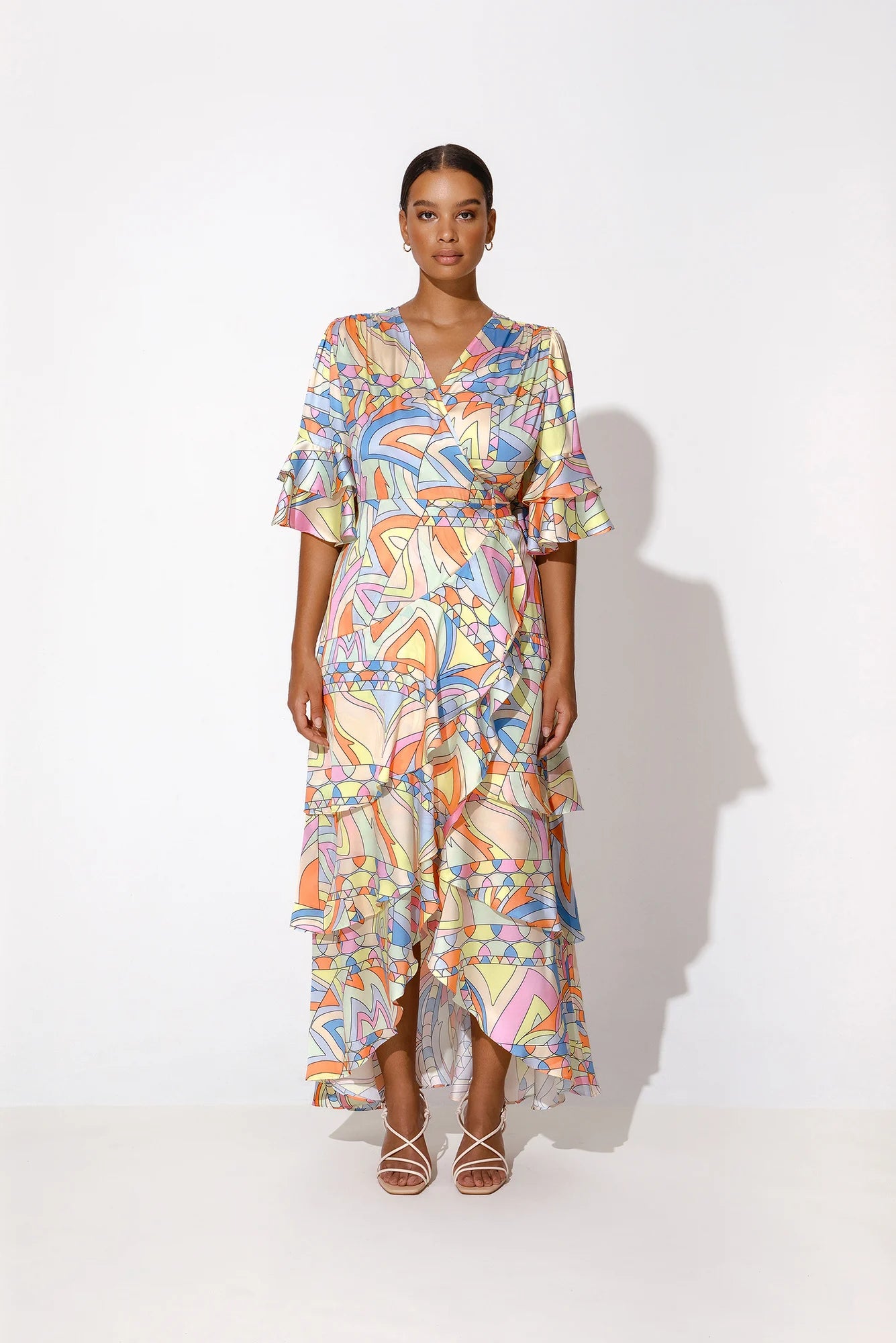 Vienna Wrap Midi Dress