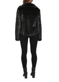 Black Mink Biker Jacket - Jessimara
