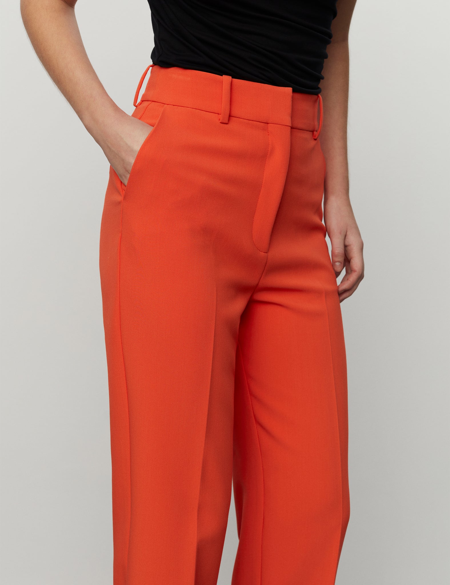Ann Mandarin Red Trousers
