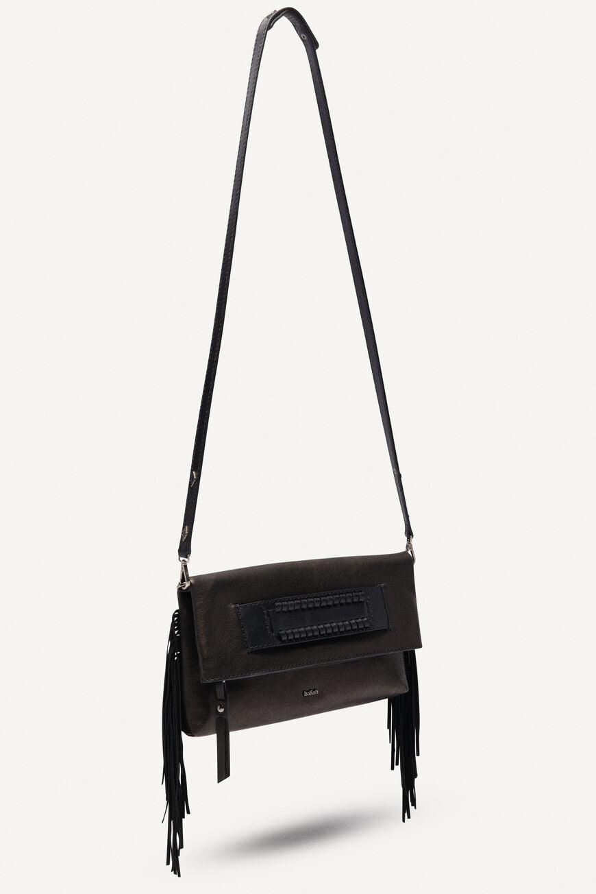 Zoe fringe leather clutch, shoulder and crossbody bag
