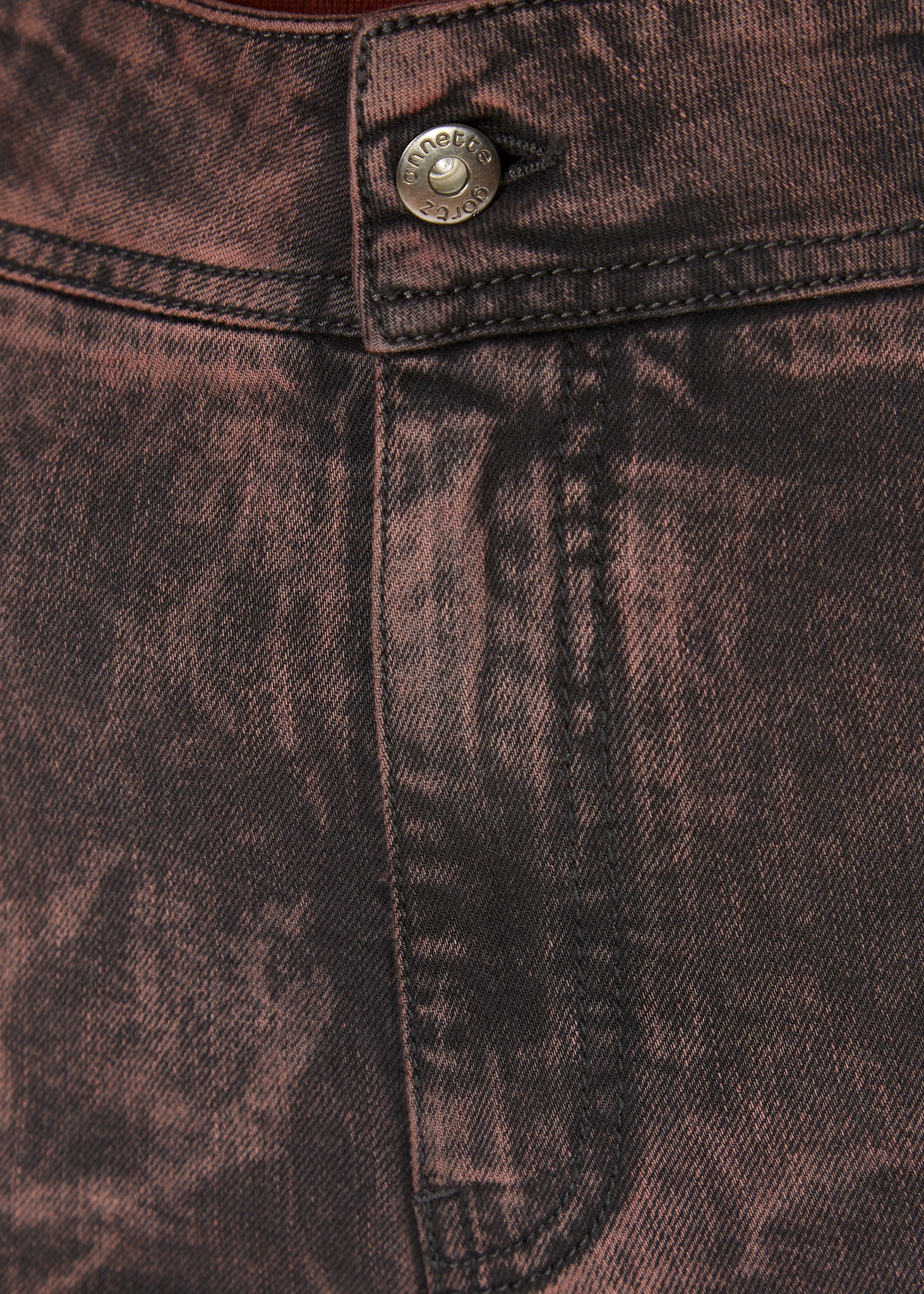 Annette Gortz Dim Stretch Jeans In Burgundy
