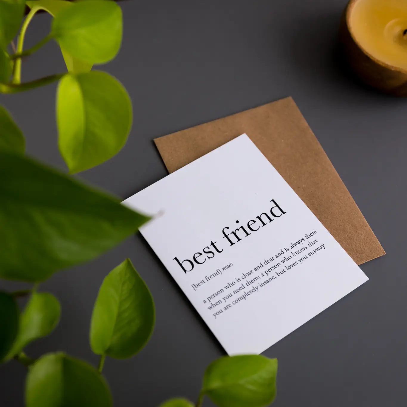 Best Friend Definition - Love & Friendship Card
