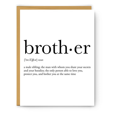 Brother Definition - Everyday Card