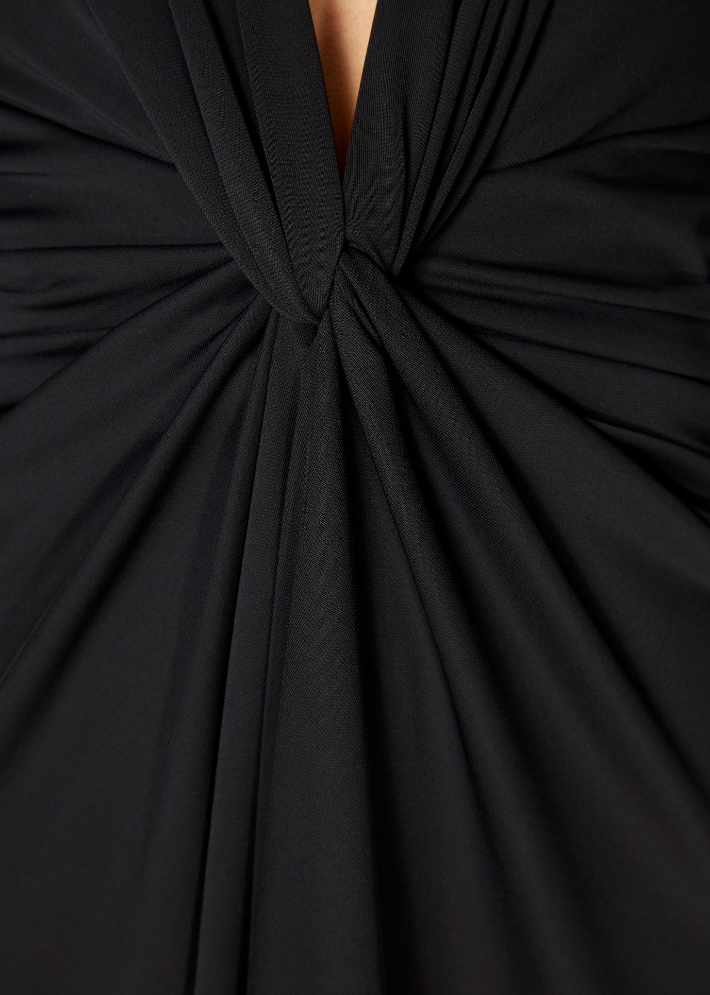 Carla Ruiz Long Sleeve Ruched Dress Black