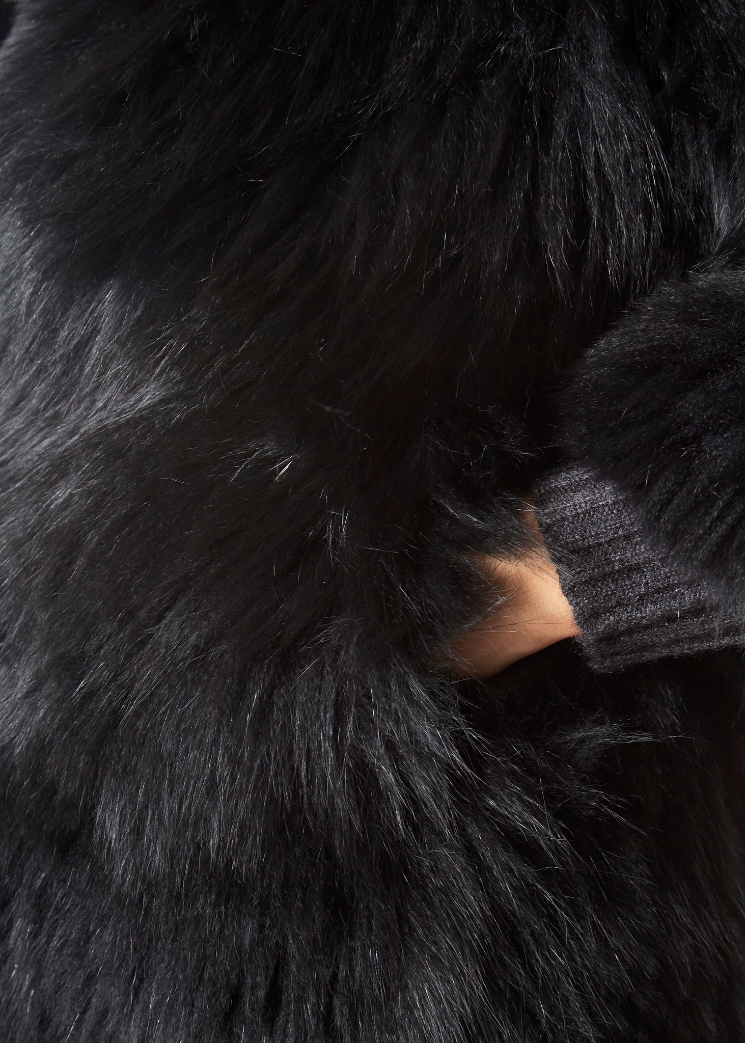 Black Fox Hooded Jacket - Jessimara