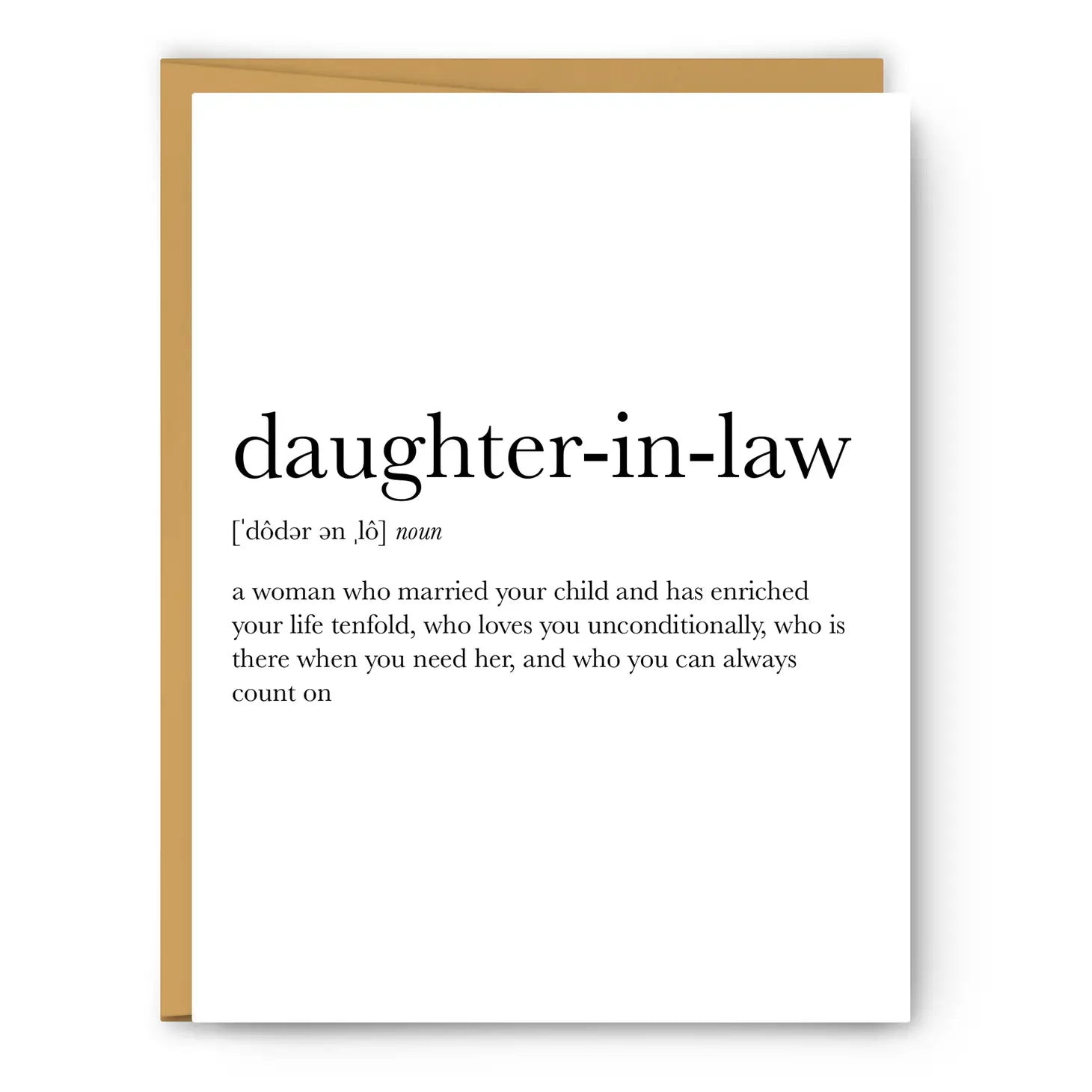 Daughter-In-Law Definition - Everyday Card