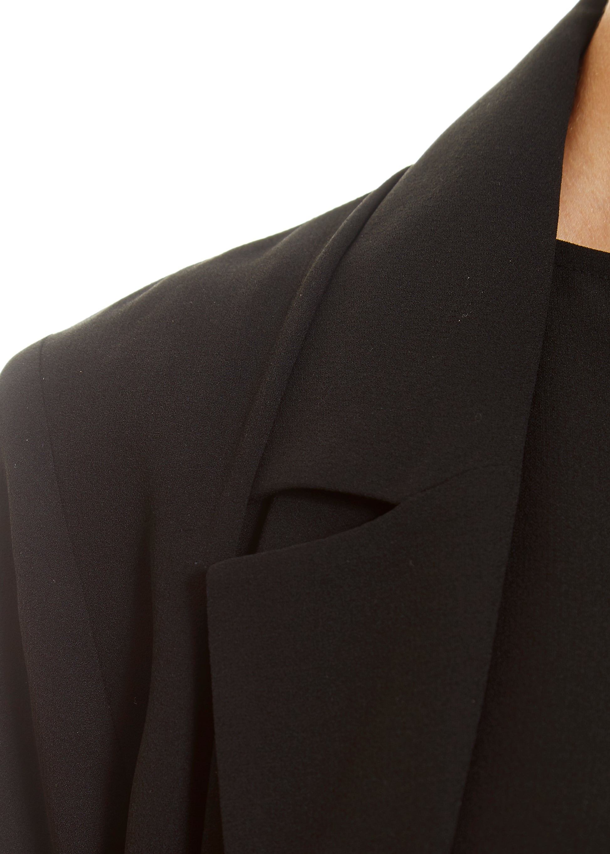 Black 'Notch Collar' Jacket - Jessimara