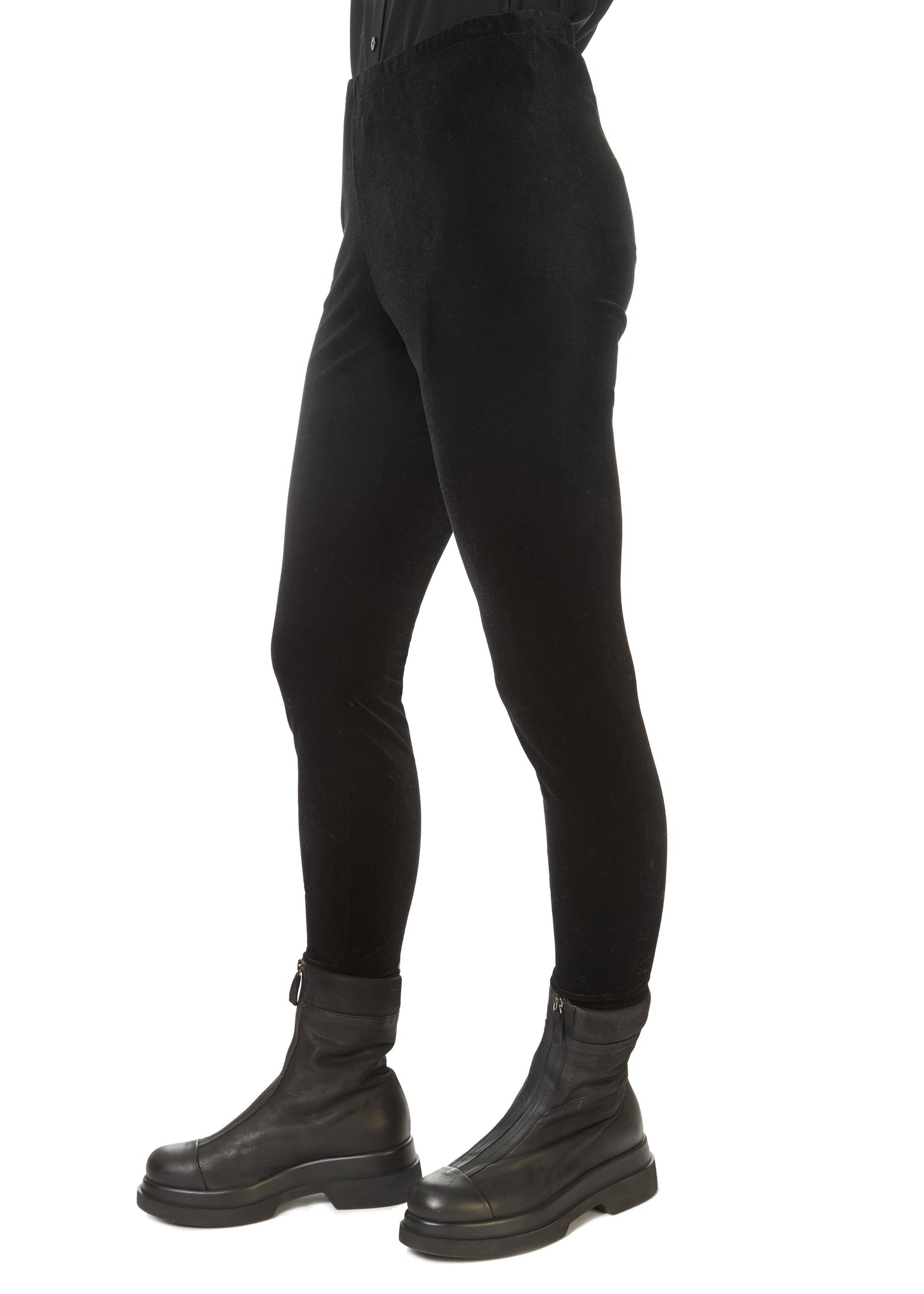 Black Velvet Leggings - Jessimara