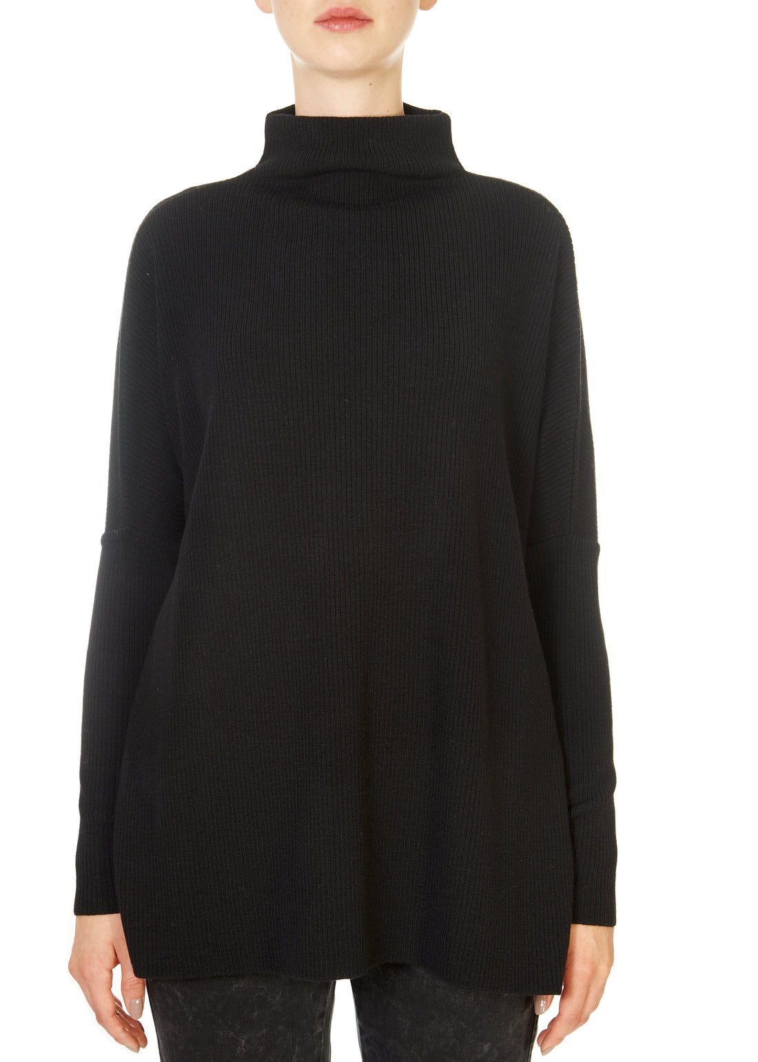 'Krisy' Black Merino Sweater - Jessimara