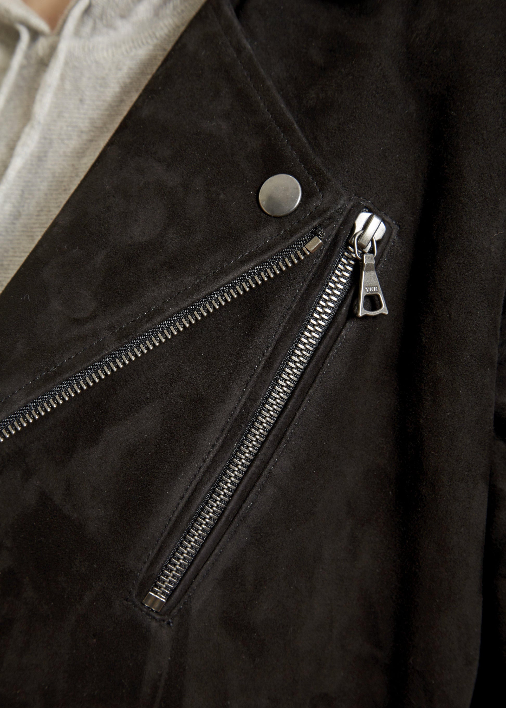 Black Biker Suede Jacket - Jessimara