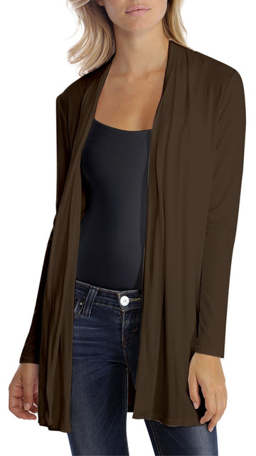 'Debo' Brown Wrap Cardigan - Jessimara