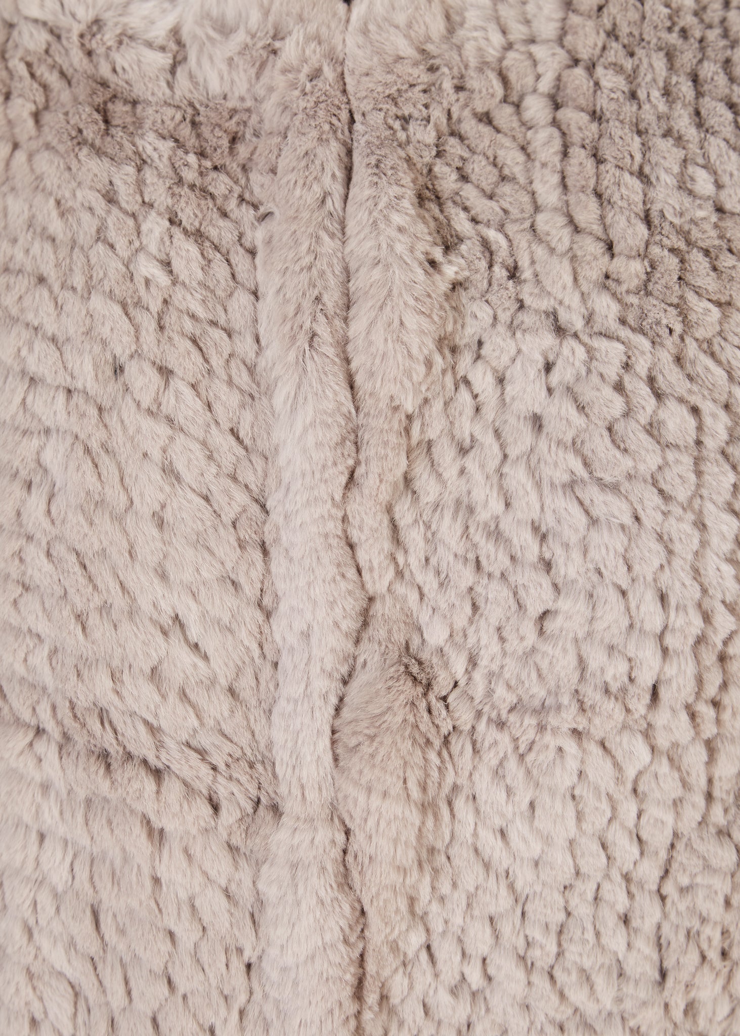 Short 3/4 Sleeve Light Grey Rex Rabbit Jacket - Jessimara