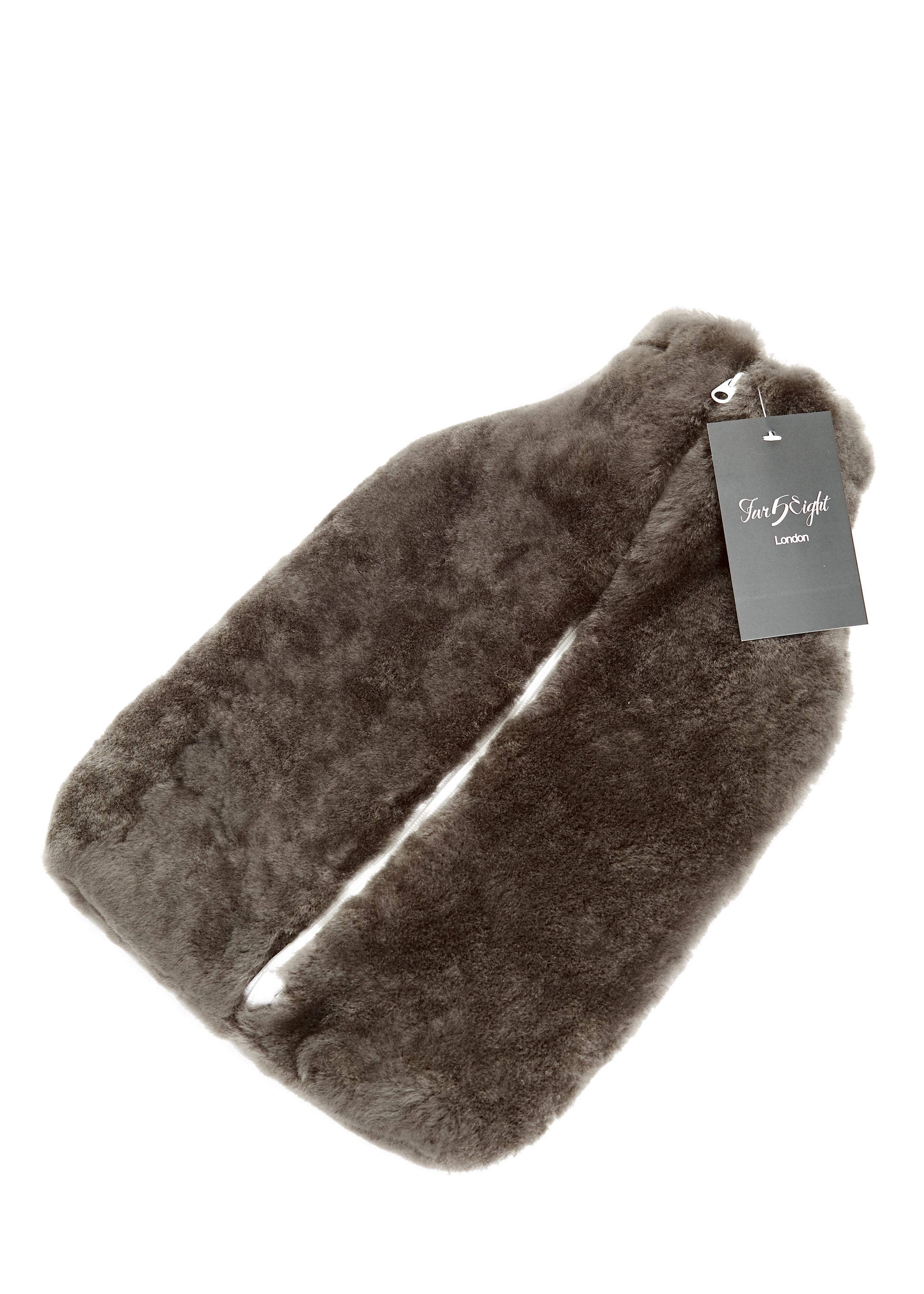 Luxury Grey Sheepskin Hot Water Bottle - Jessimara