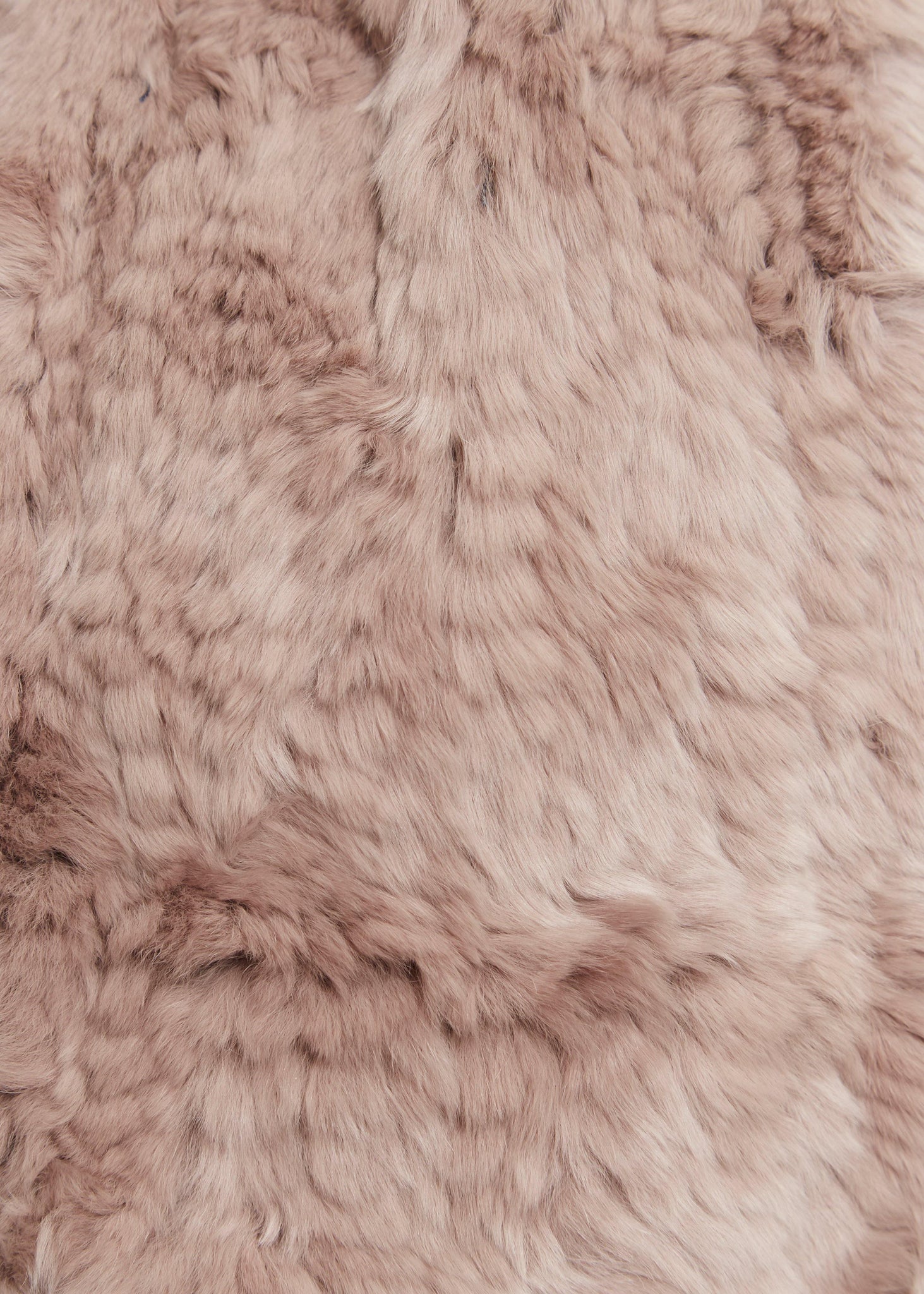 Soft Rose Knitted Rex Rabbit 'Loop' Designer Fur Scarf - Jessimara