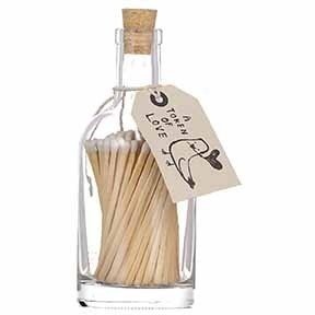 Token Of Love Match Stick Glass Bottle