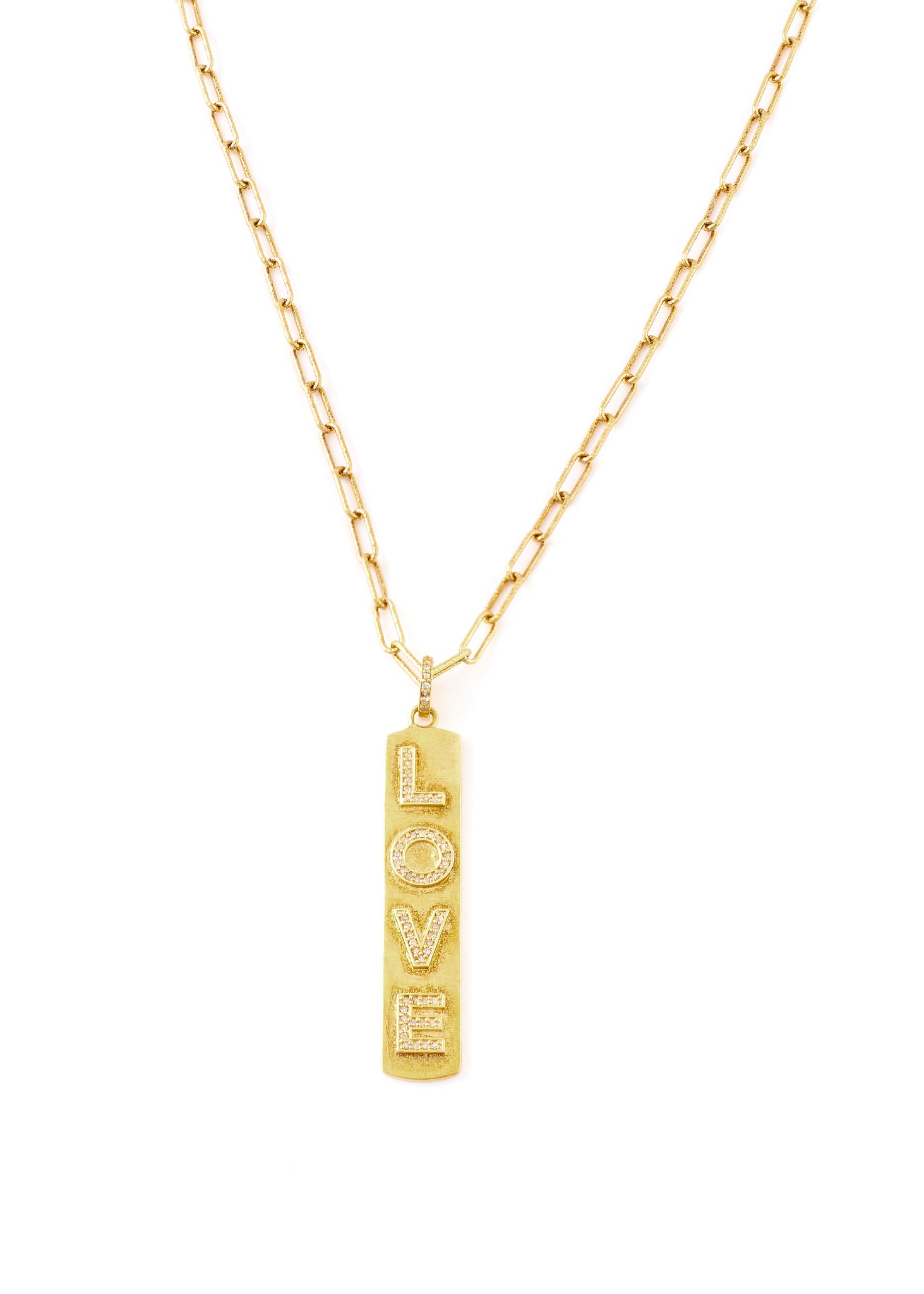 Gold Love Pendant Necklace - Jessimara