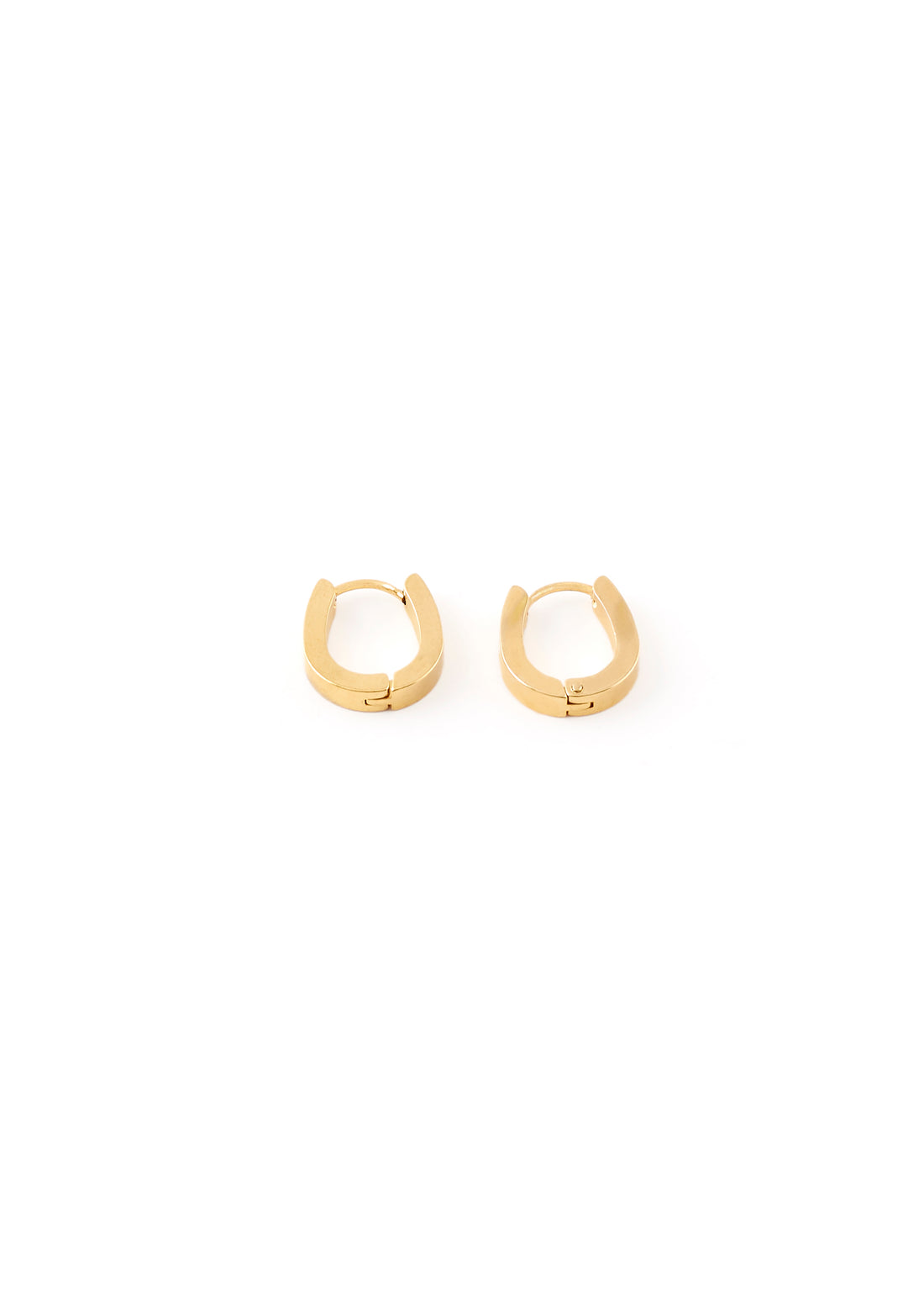 Gold Pear Shape Hoop Earrings - Jessimara