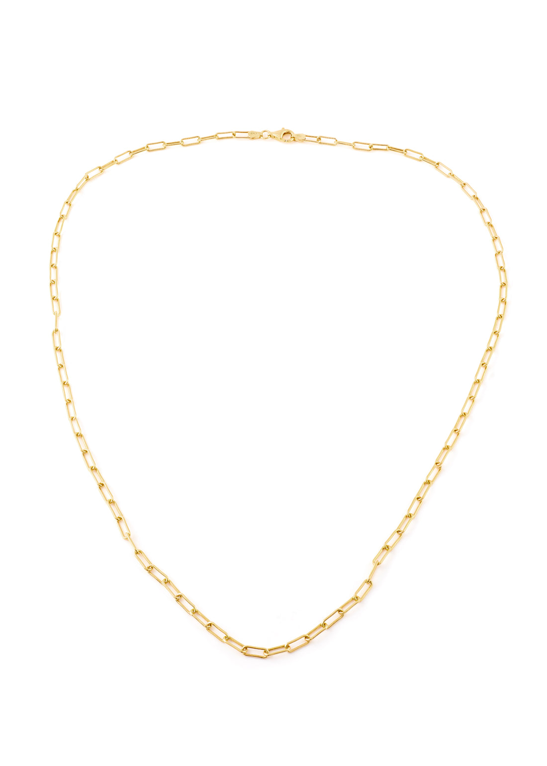 Gold Thick Rectangular Chain Necklace - Jessimara