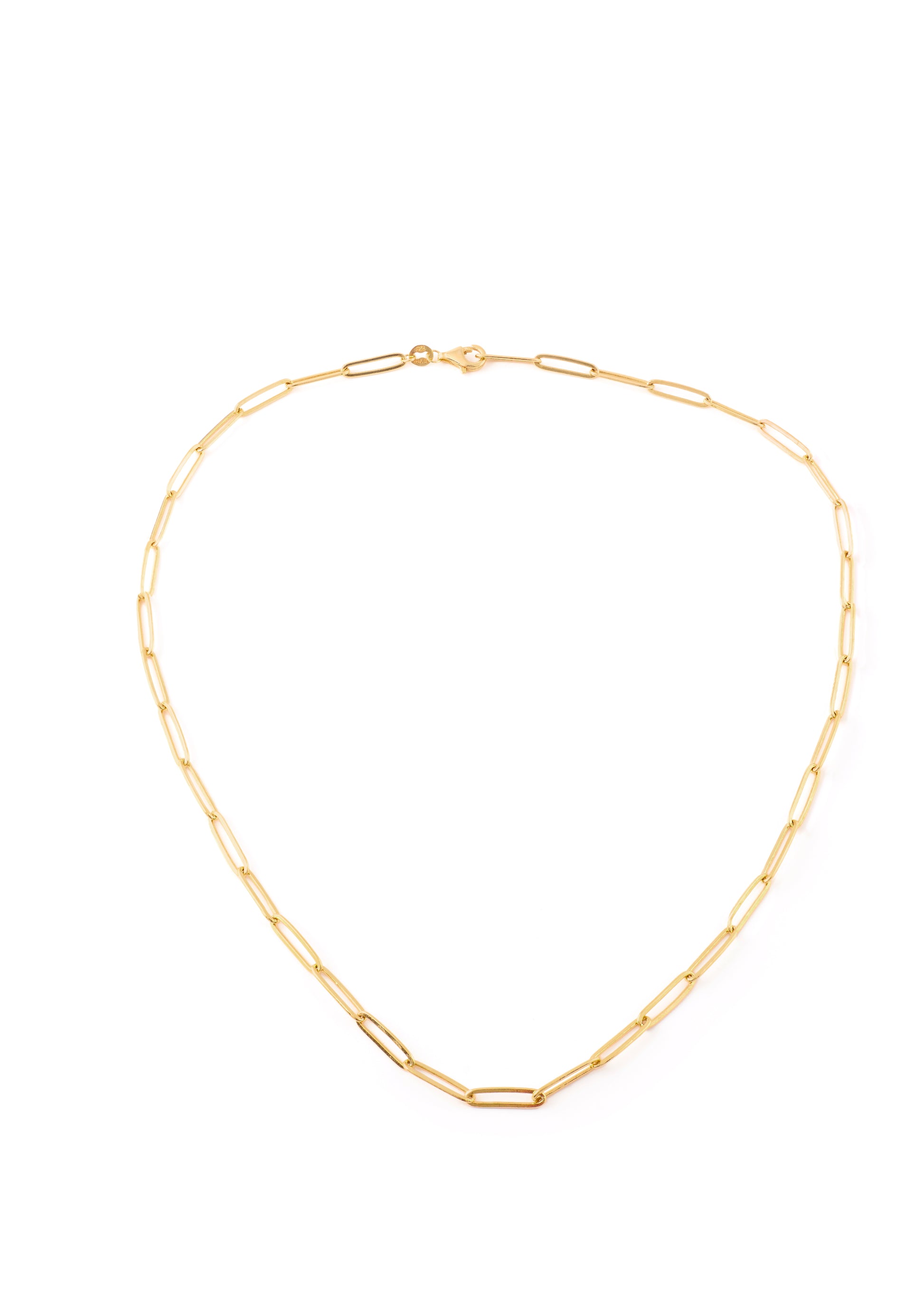 Gold Thin Rectangular Belcher Chain - Jessimara