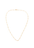 Gold Thin Rectangular Blocks Necklace - Jessimara