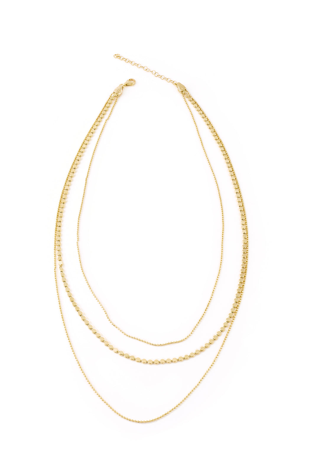 Gold Triple Necklace - Jessimara