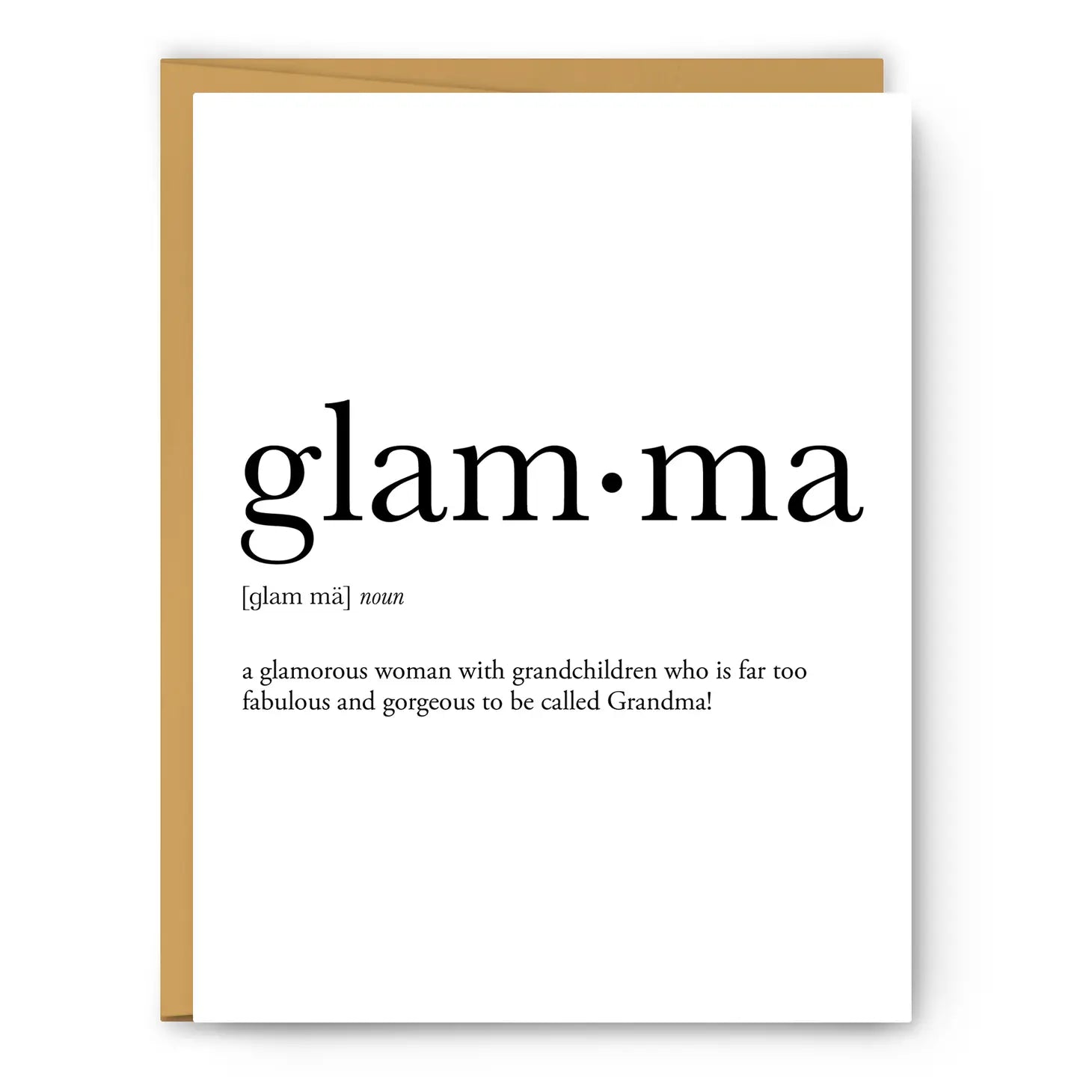 Glamma Definition - Everyday Card