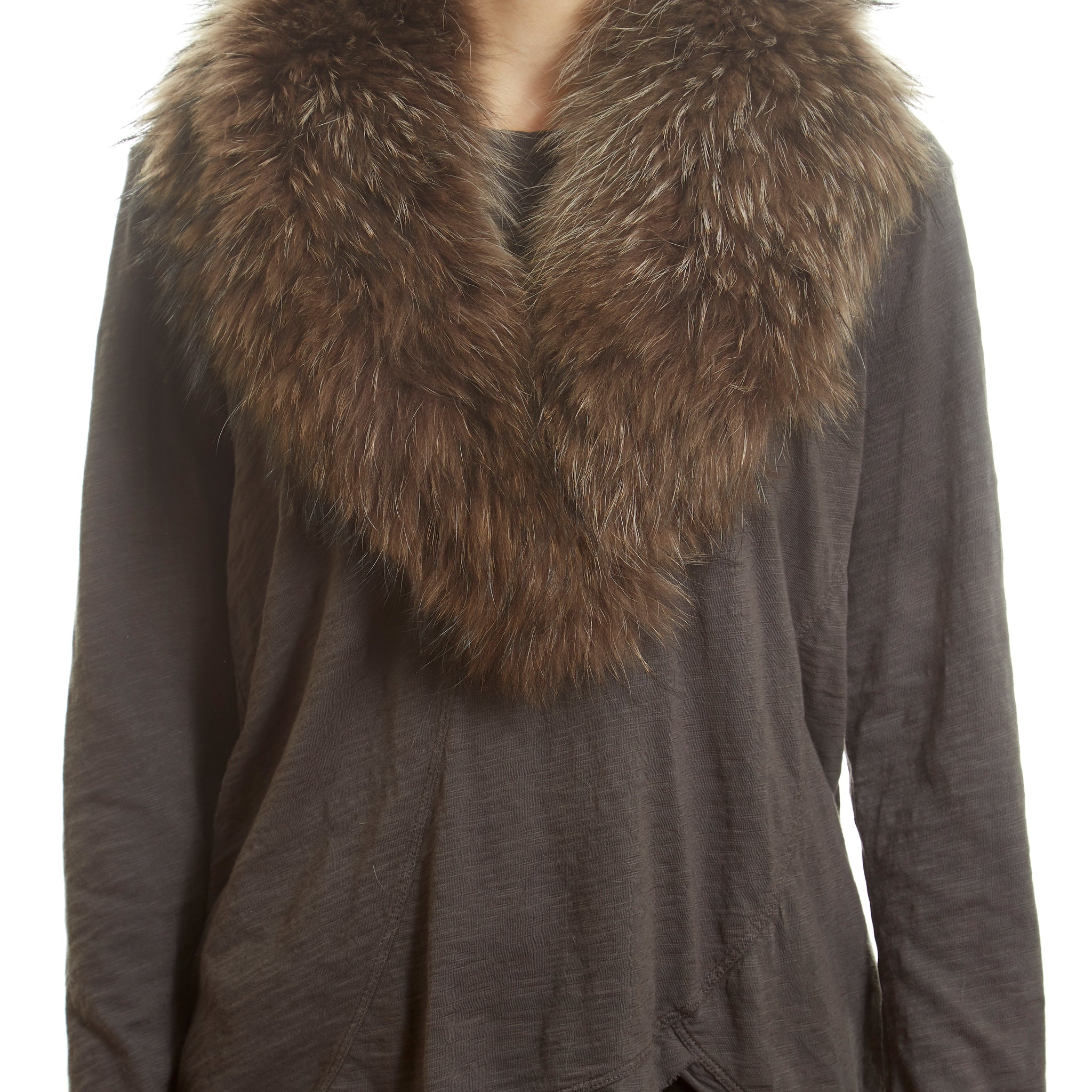Brown Genuine Fox Fur Collar - Jessimara