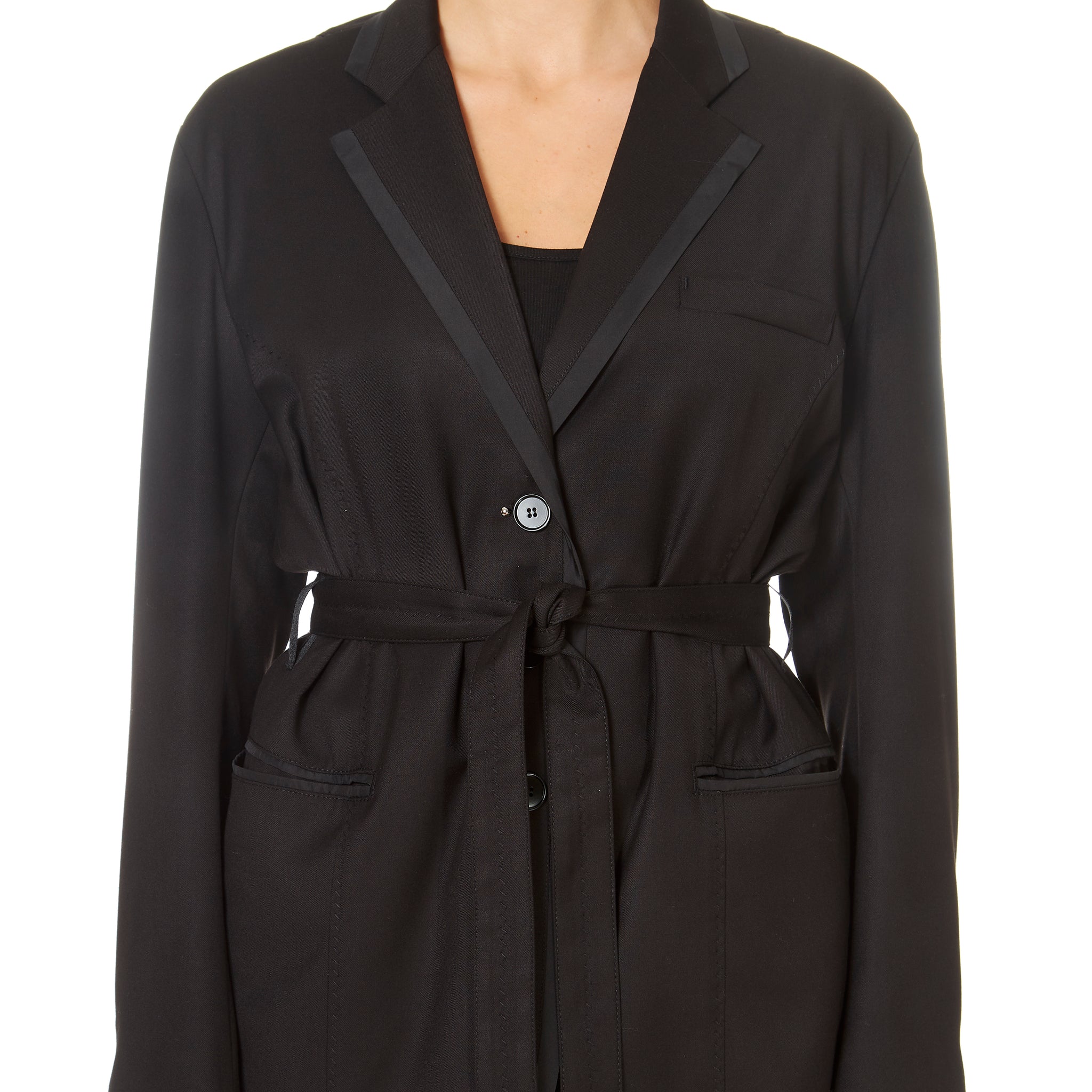 High Talent Belted Blazer Black